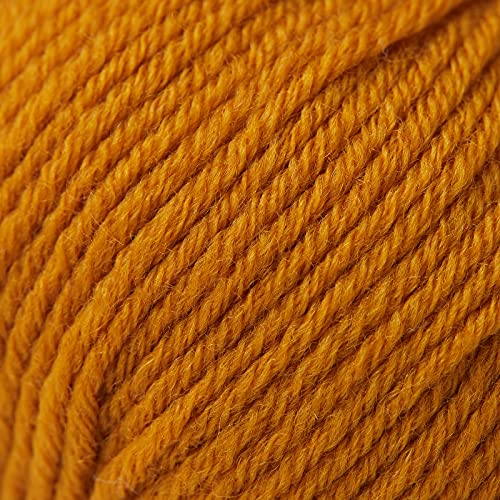 Gisimo 100% Merino Wool Yarn, 6-Ply Luxurious And Soft Yarn For Hand Knitting & Crocheting, 1.76 Oz/50G, 127 Yds/116 Meters (Pumpkin, 1 Ball) #TOP2
