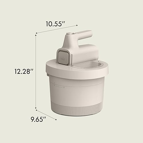 Miniatura 8 de bella Batidora de mano y soporte de 3.5 cuartos de galón, mezclador eléctrico 2 en 1 con tazón, gancho para masa, batidor y batidor de huevos,