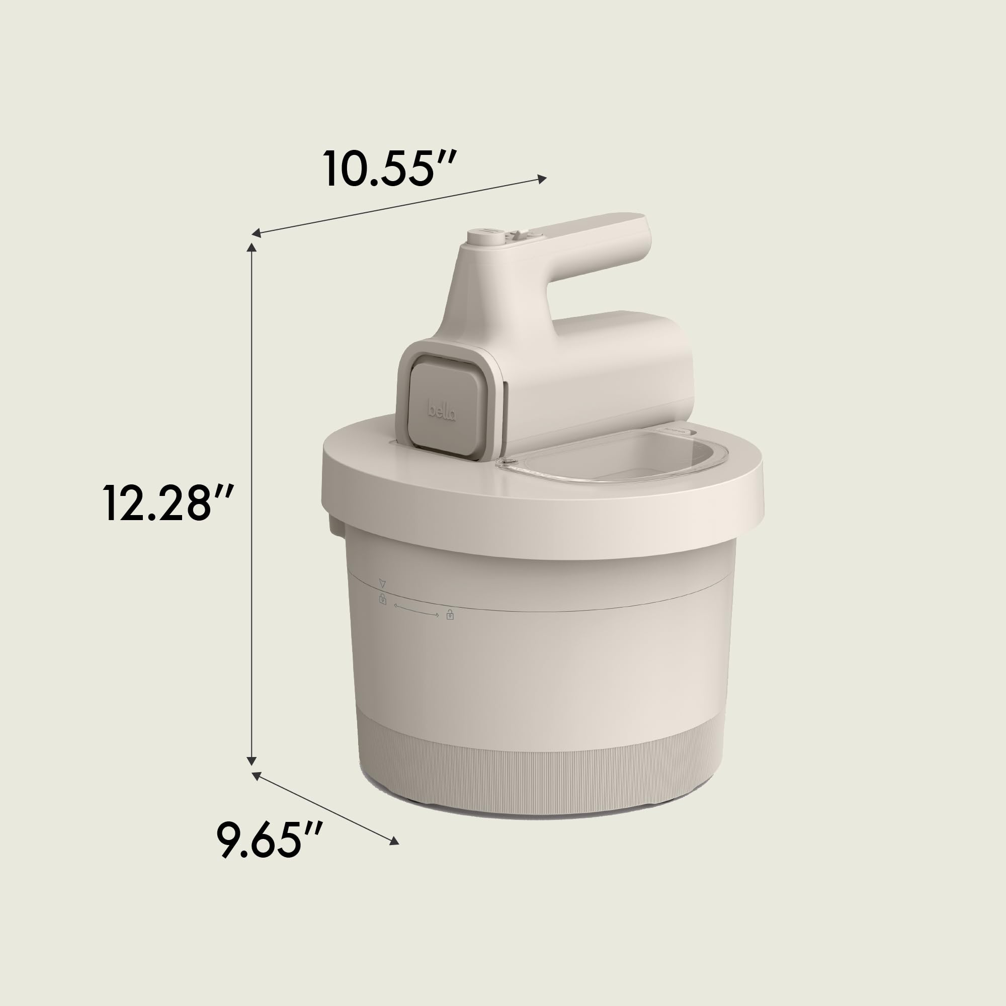 Bella Handmixer und Standmixer, 2-in-1, elektrischer 2-in-1-Mixer mit Schüssel, Teighaken, Schneebesen und Schneebesen, multifunktionaler Handmixer und Mixer