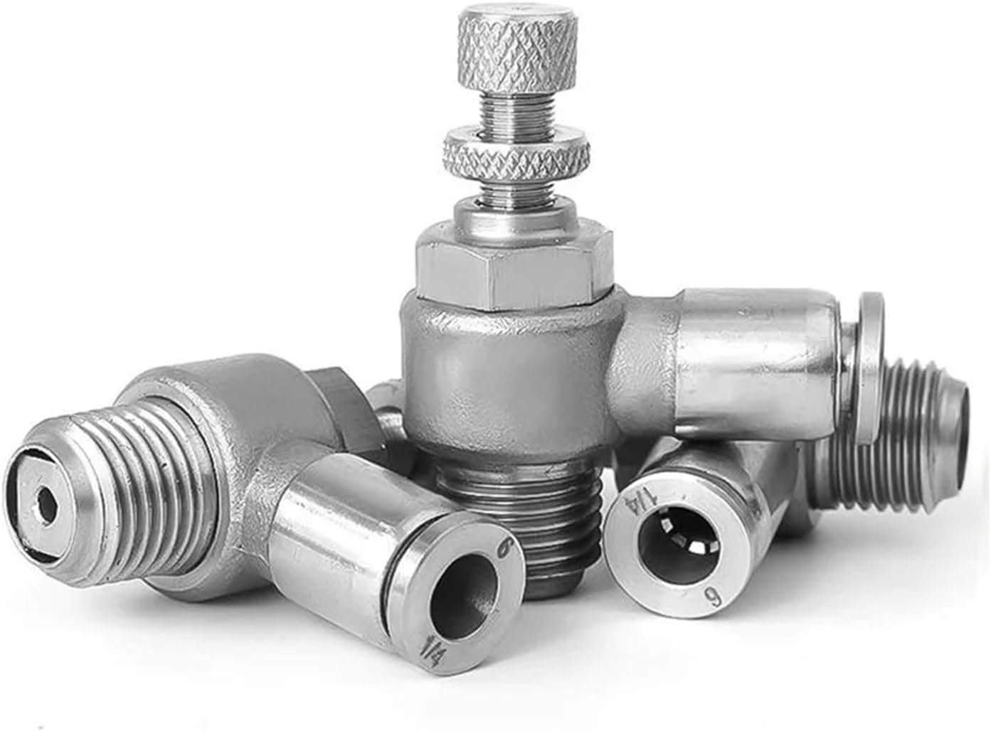 Throttle Valve SL4-M5 SL6-M5 Cylinder Throttle Valve 4 6 8 10 12mm Small Thread Valve(SL12-02)