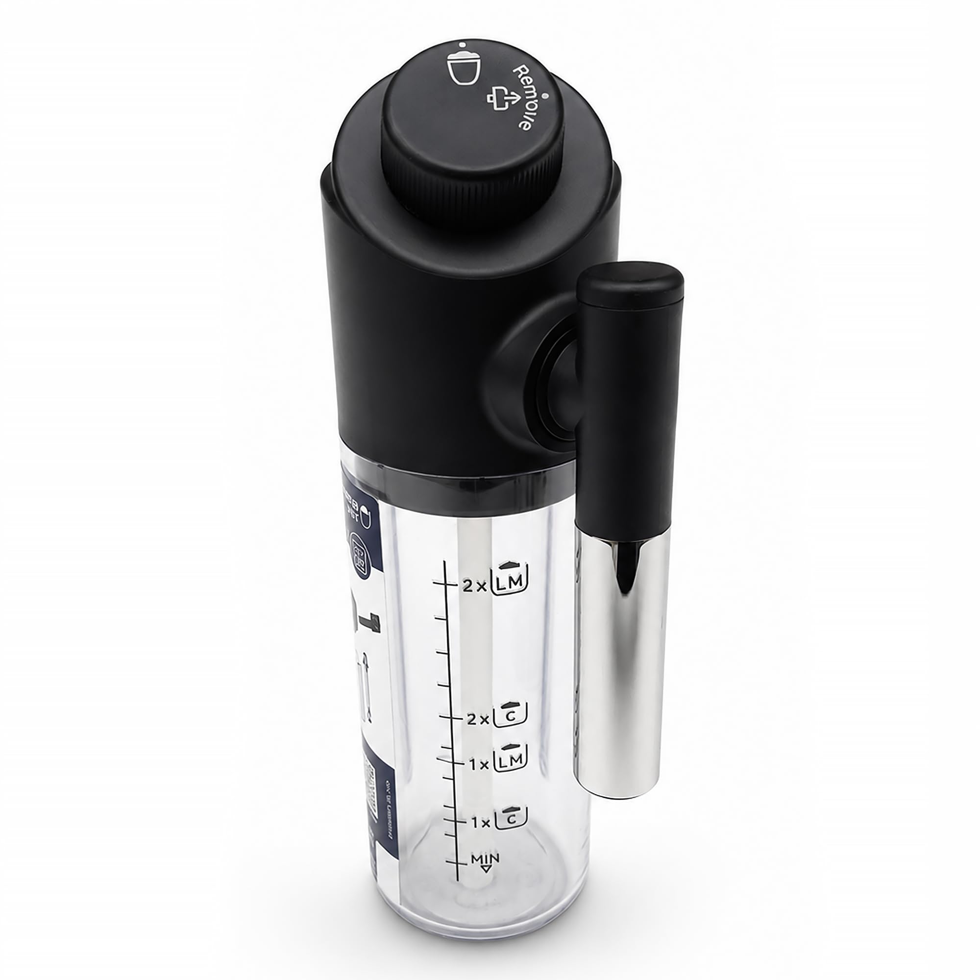 VIOKS Milchbehälter Kaffeemaschine Ersatz für DeLоnghi DLSC028 AS00005733 | Milchkännchen-Aufschäumer Behälter, für LatteCrema-System, Cremigen Milchschaum, Kaffeevollautomat Latteplus Lattepro