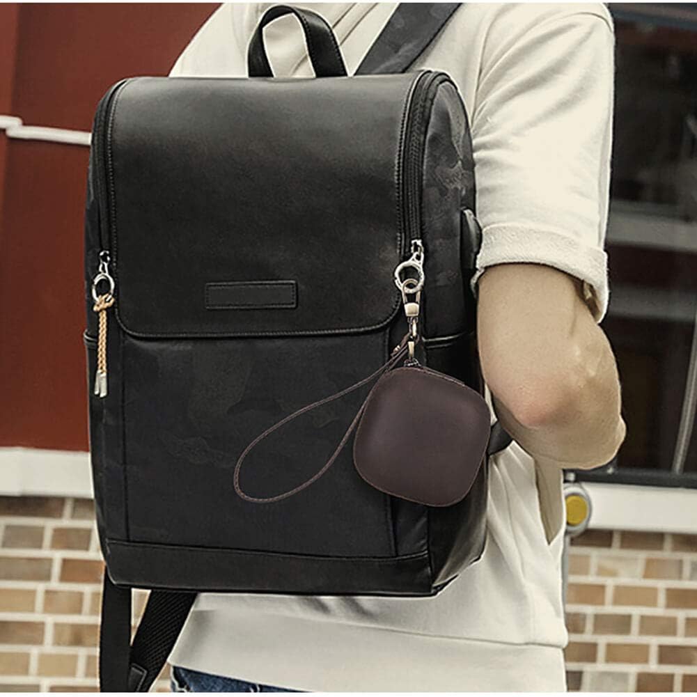 Hiram Powerbeats Pro Leather Case,Crazy Horse Leather Powerbeats Pro Case for Men and Women, Men's Leather Travel Case for Powerbeats Pro(Coffee)… - Image 7