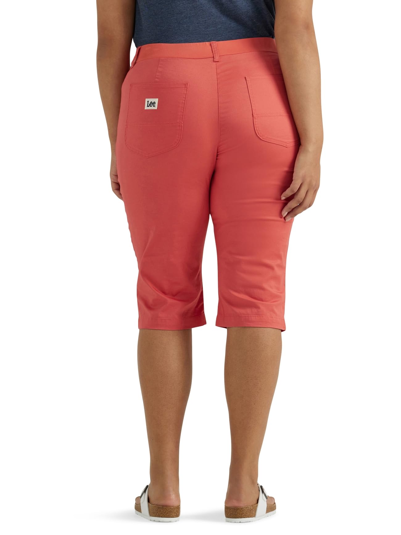 Lee - Plus Size Ultra Lux Comfort with Flex-to-Go Utility Skimmer Capri Pant, Pantaloni Donna