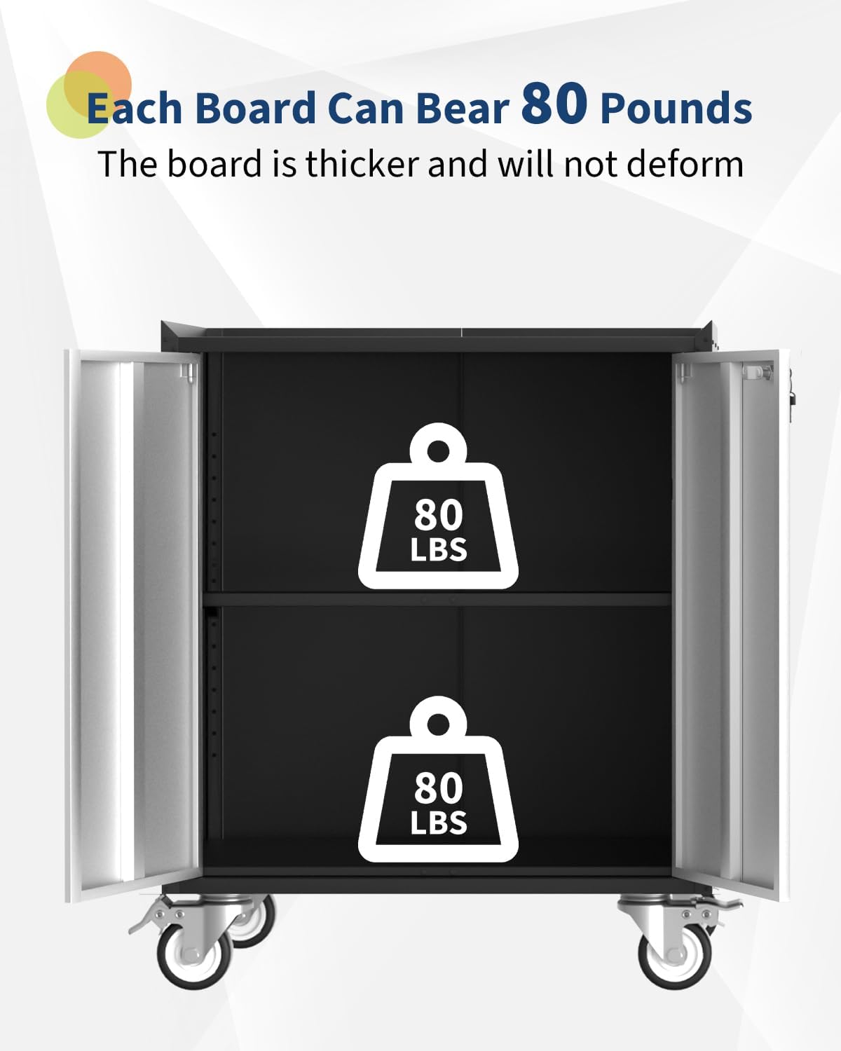 Takywep 30 in Rolling Tool Cabinet with Adjustable Shelf & Locks, Heavy Duty Steel Storage Cabinet on Wheels, Metal Tool Organizer for Garage Workshop Office, Grey