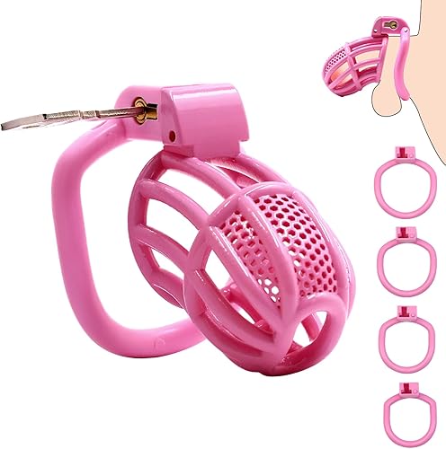 Vista 9 de Jaula de castidad masculina para el pene - Jaula de castidad para hombre, ejercicio de pene impreso en 3D, equipo de bondage negro, ligero, juguete