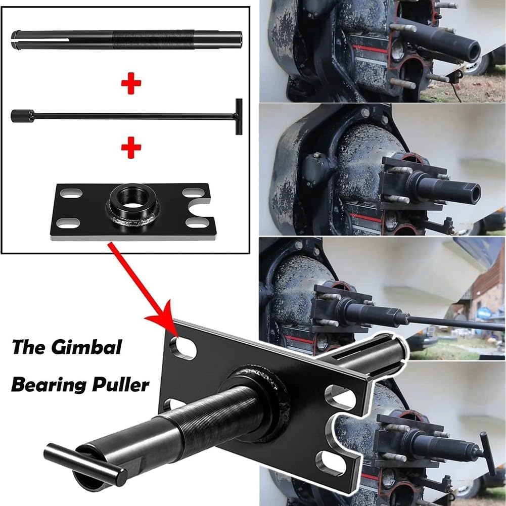 Strumento di allineamento e set di estrattori per cuscinetti cardanici, per allineamento motore Mercruiser per Alpha per Alpha 1, OMC, Volvo
