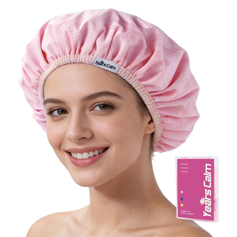 Touca de banho Years calm com tecido floral ativado por água
