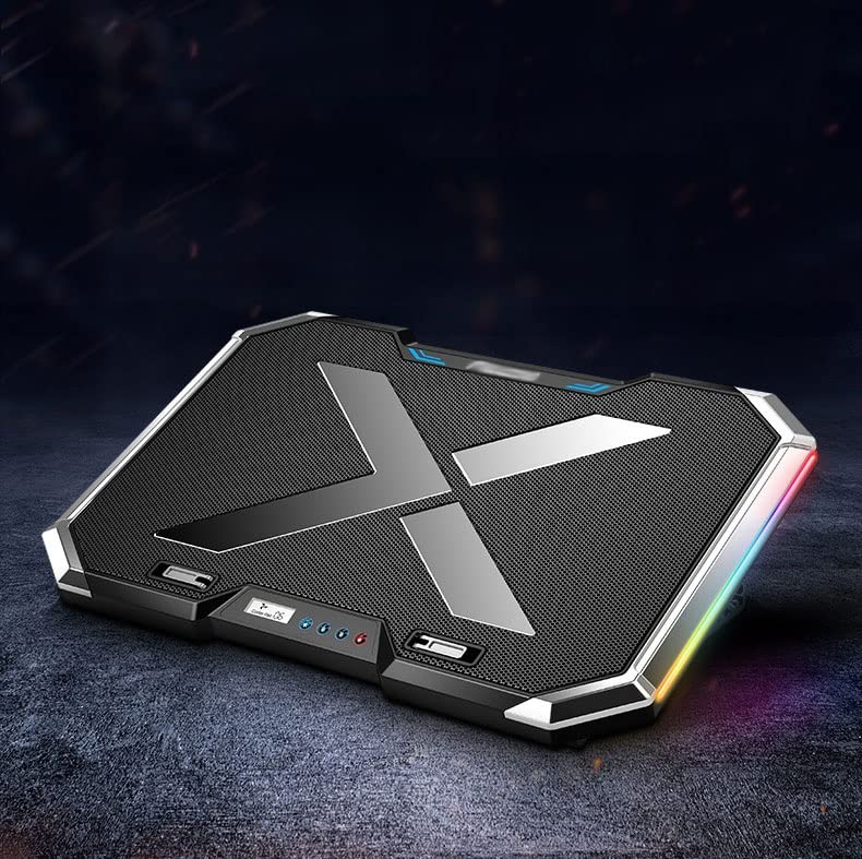 Base enfriadora para laptop RGB con 6 ventiladores miniatura 2