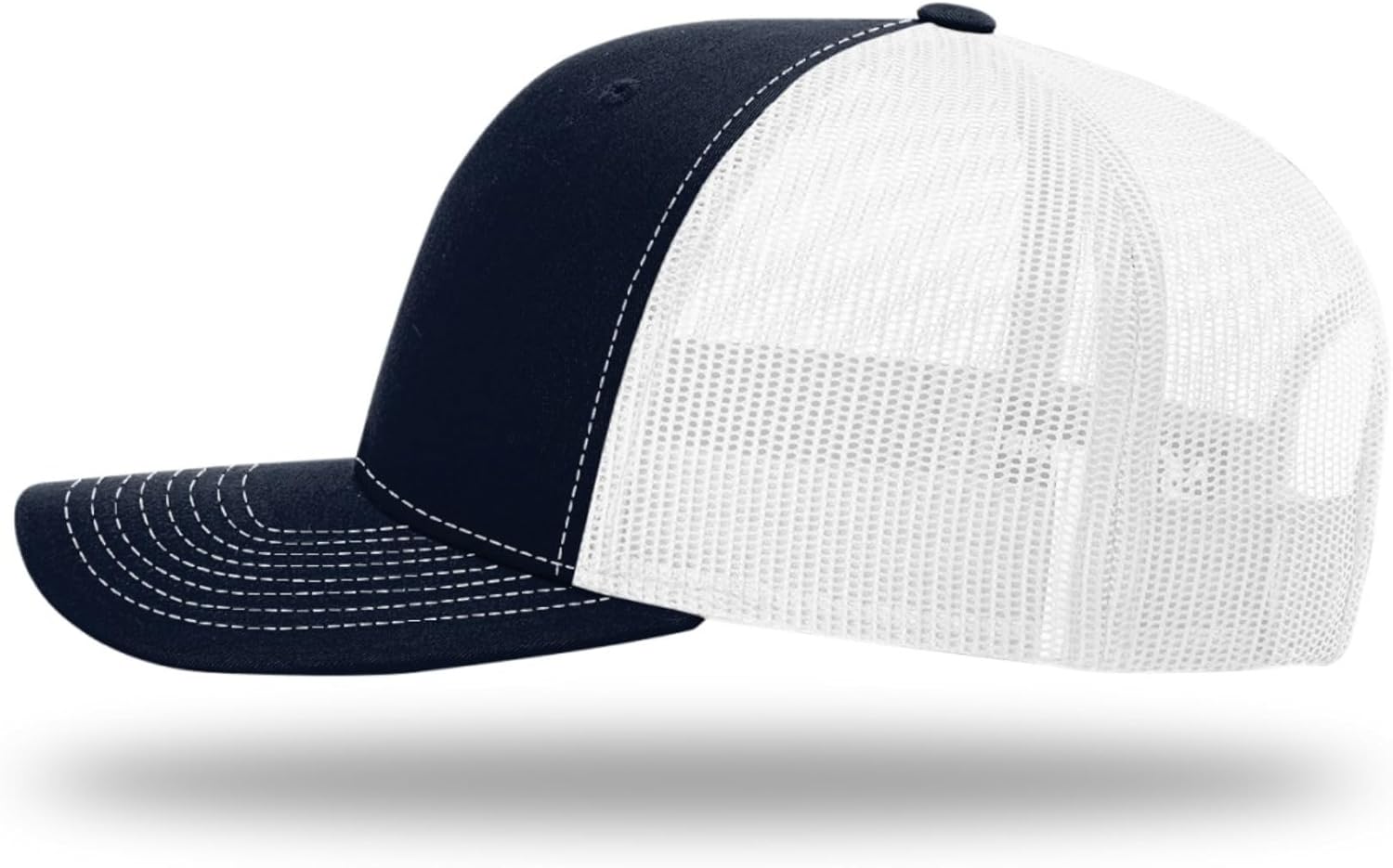 College NCAA Licensed Richardson 112 Trucker Snapback Hat for Men - Stylish Mesh Back, Casual Caps, Comfortable Fit