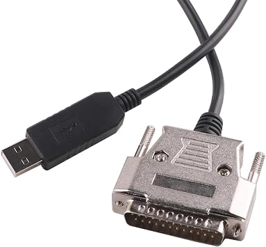 USB to DB25 RS232 Serial Adapter Converter Cable | Null Modem FTDI Driver Programming Compatible with Sharp X68K X68000 PC Communicate Programming Cable