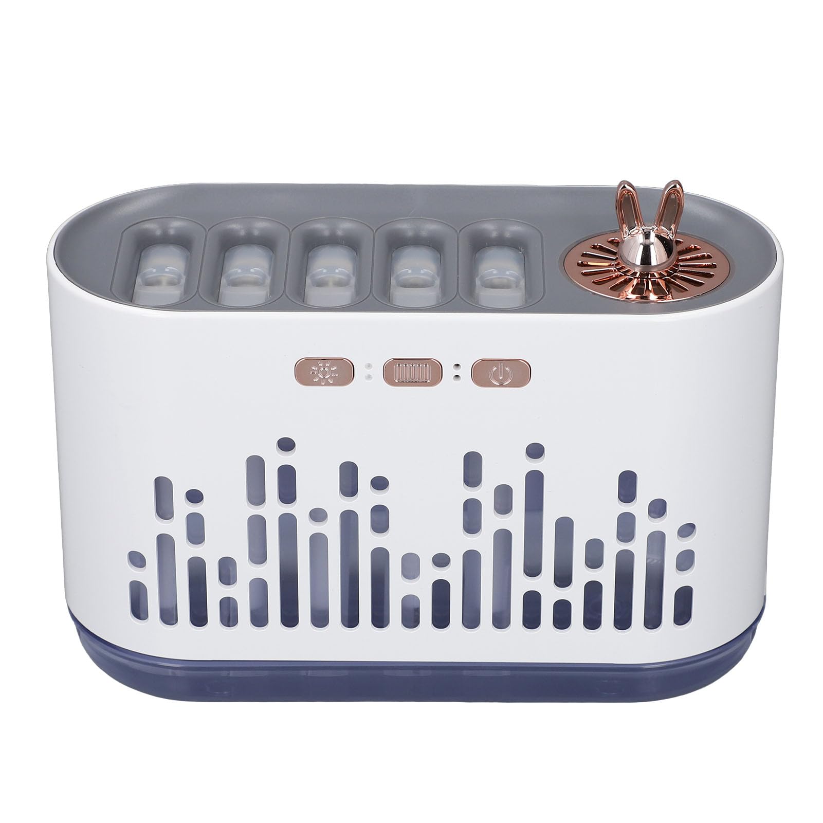 Flame Essential Oil Diffuser, 700 Ml Difusor De Aire con Cambio De Color RGB, Sincronización con Música, Humidificador De Vapor Frío Difusor De Automático Super Silencioso