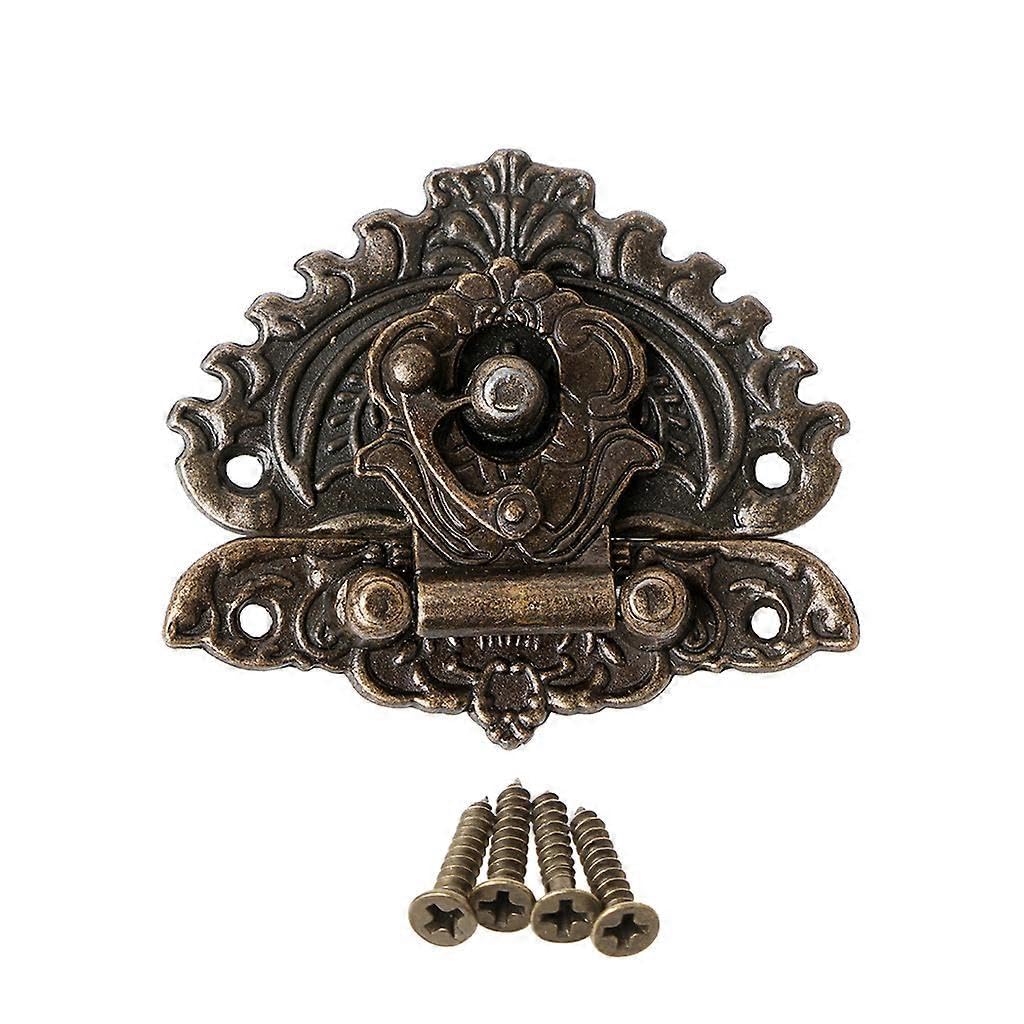 Joyhappst Image Color Vintage Retro Style Decorative Hasp Toggle Suitcase Box Lock Hook Latch Buckles