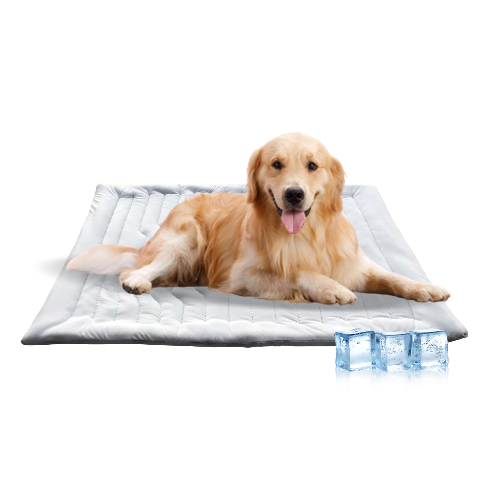 Dog Cooling Mat,Self Coolings Foldable Cooling Pad for Dog in Summer Coolings Mat for Dogs and Cats Machine Washable, Can Be Used Both Hot&Cold(L-122 * 71cm)