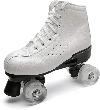 Amazon.com: Patines de ruedas para adultos de alta calidad Quad Pista  Patines de patinaje al aire libre Botas de patinaje de velocidad blanco 42  : Todo lo demás