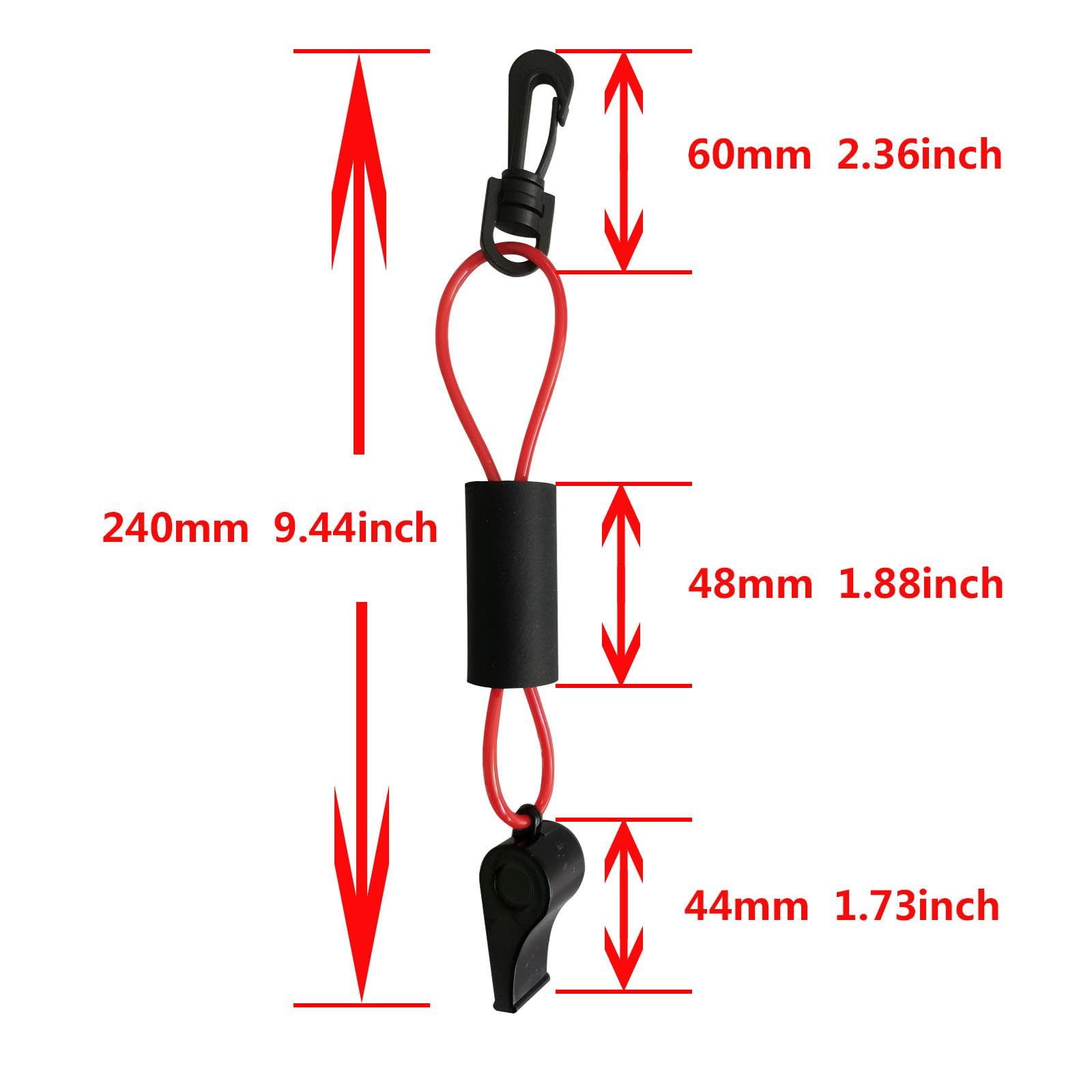 6X Accessoires de Sifflet de Sécurité d'urgence pour Kayak, de Camping
