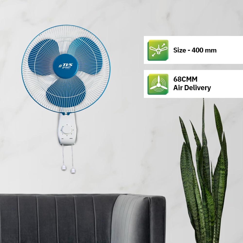 TVS GREEN Zesto Wall Fan - Quiet & Energy Efficient -2