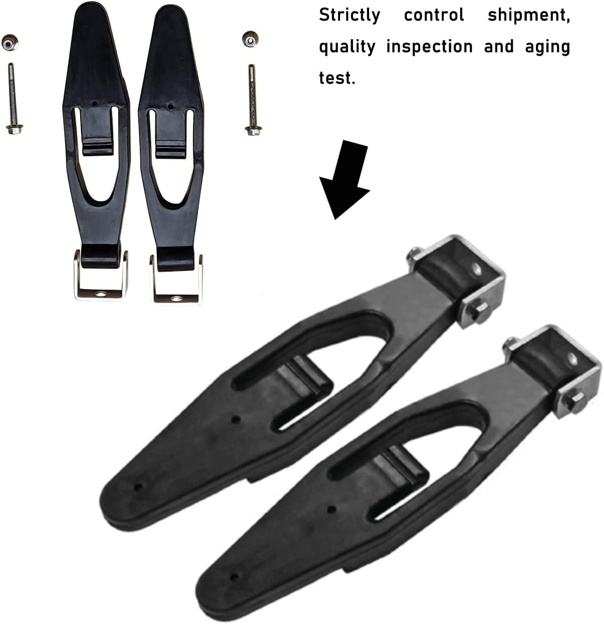 koxuyim Hood Latch Base (2pcs) Compatible for Peterbilt 357/389/367/377/378/388/389 & Kenworth w900 T300 t600 t800, Pack of 2 Hood Latch Base Compatible for 315-5401 Kenworth/Peterbilt L56-0001