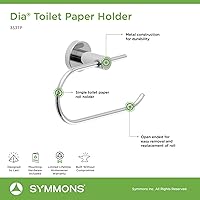 Vista 5 de Symmons 353TP Dia Wall-Mounted Toilet Paper Holder in Polished Chrome Cromado