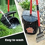HUZSV Pooper Scooper Large Swivel Bin & Rake for Large & Small Dogs Non-Breakable Dog Poop Scooper with 20 Waste Bags Easy to Clean Pet Waste Use on Grass, Dirt or Gravel - Pet Supplies - Image 5