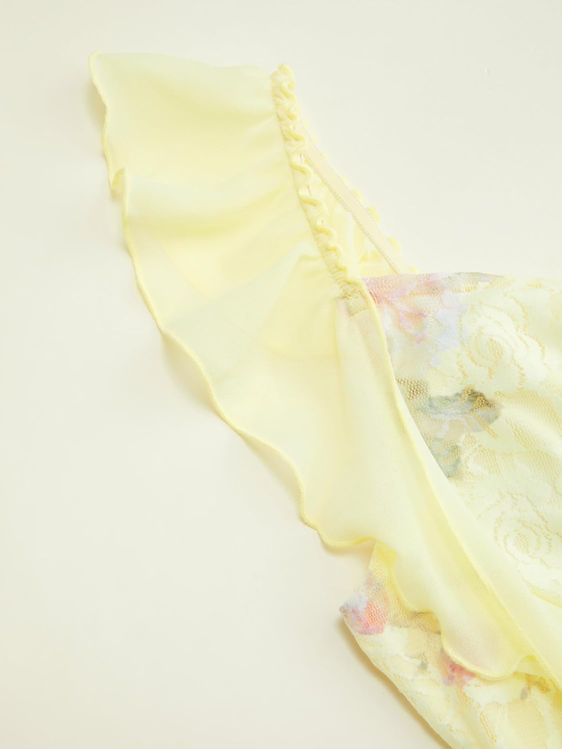 CIDER Women's Floral Mini Dress Ruffle Cowl Neck Cute Summer Dresses Wedding Guest Dress Trendy Date Vacation Outfits - Image 2