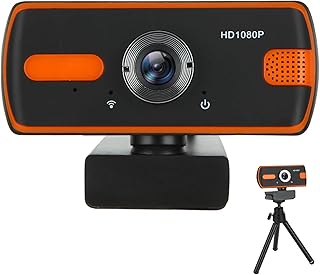 USB Webcam, 1080P Full HD Streaming Webcam with Microphone and Tripod for PC,MAC,Laptop. Plug and Play USB Web Camera for Youtube,Skype,Video Calling,Studying,Conference,Teams, Zoom.110° Wide Angle.