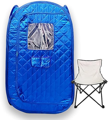 Tienda de campaña portátil con silla, plegable para una persona, spa de cuerpo completo para pérdida de peso, terapia de desintoxicación sin vapor,