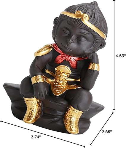 Miniatura 10 de Monkey Tea Pet Craft Monkey Craft Monkey Ornaments Monkey Ornamento de escritorio