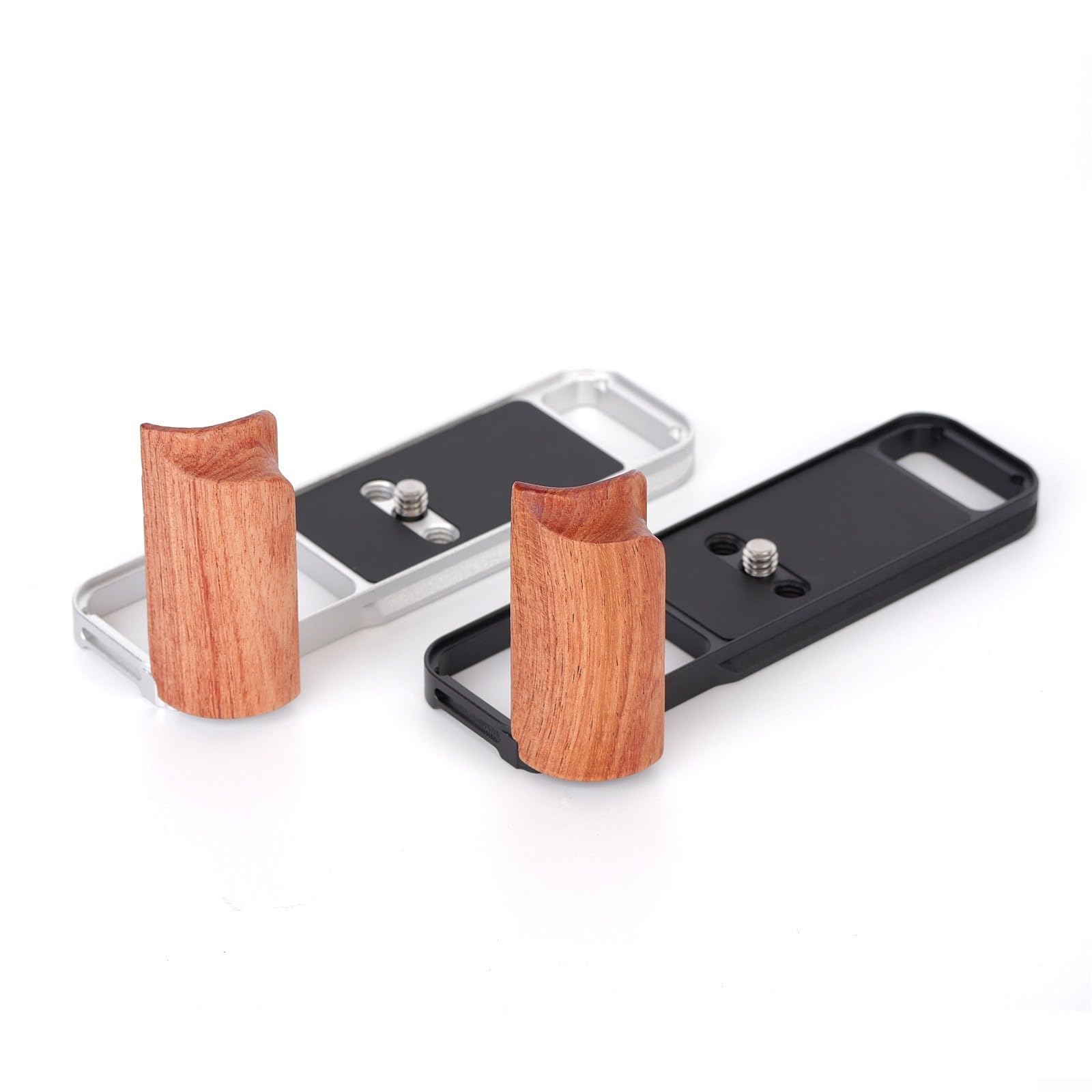 Impugnatura in legno per fotocamera Fuji XE5, staffa a L leggera in lega di alluminio con base compatibile con Svizzera, manico in palissandro, imbottitura antiscivolo, custodia per chiave magnetica