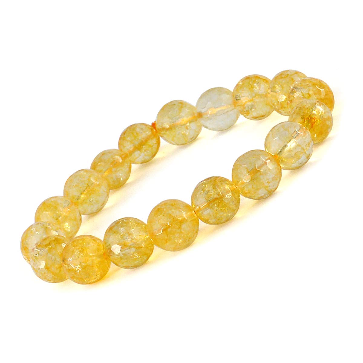 Reiki Crystal Products AAA Natural Citrine Bracelet 10 mm Faceted Bead Bracelet for Wealth Protection (B08TLSKF58) Amazon Price History, Amazon Price Tracker