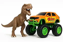 Dinossauro Rex Attack com Pick Up Monster Cross, 42 cm, Brinquedo