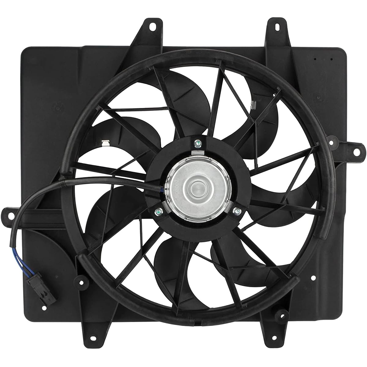 620-022 Engine Radiator Cooling Fan Assembly for Chrysler PT Cruiser 2.4L 2001 2002 2003 2004 2005 2006 2007 2008 w/o Turbo, 5017407AA 5017407AB CH3115118