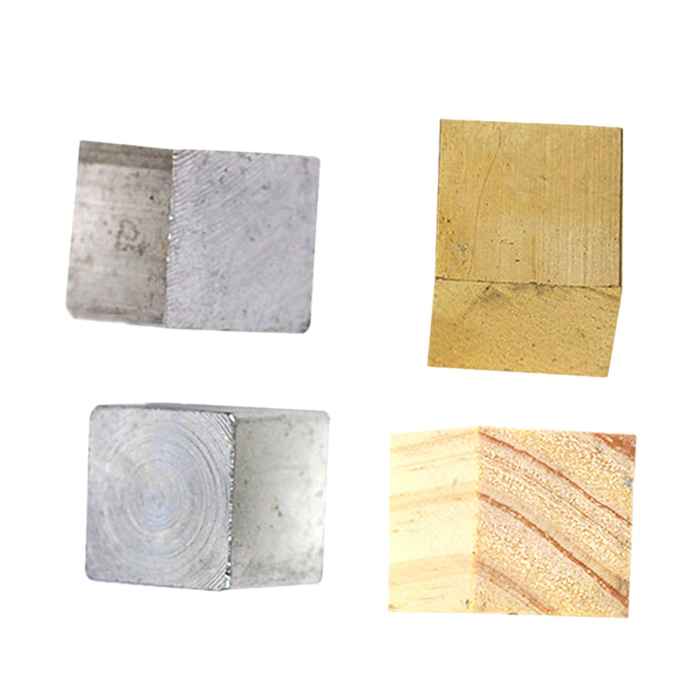 SHINEOFI Juego de 4 Bloques de Densidad para Experimentos Físicos Bloques de Hierro Aluminio y Madera Precisión Educativa para Secundaria Kit de Medición Científica para Laboratorio