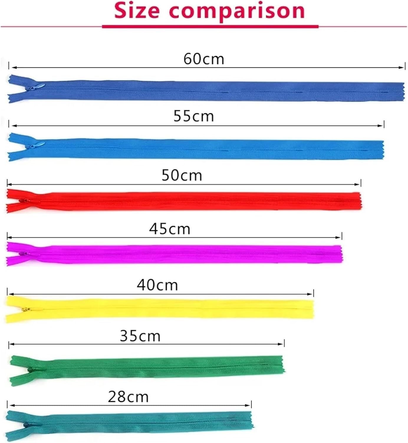 Cremalleras, Cremallera 10 unids/pack 3# bobina de nailon Invisible for accesorios de costura de tela artesanal DIY(70cm)