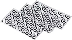 150 peças de marcador de digitalização 3D de 6,0 mm, marcadores de ponto de referência de rastreamento 3D para digitalização 3D, alvos de posicionamento com microesferas pretas de vidro reflexivo