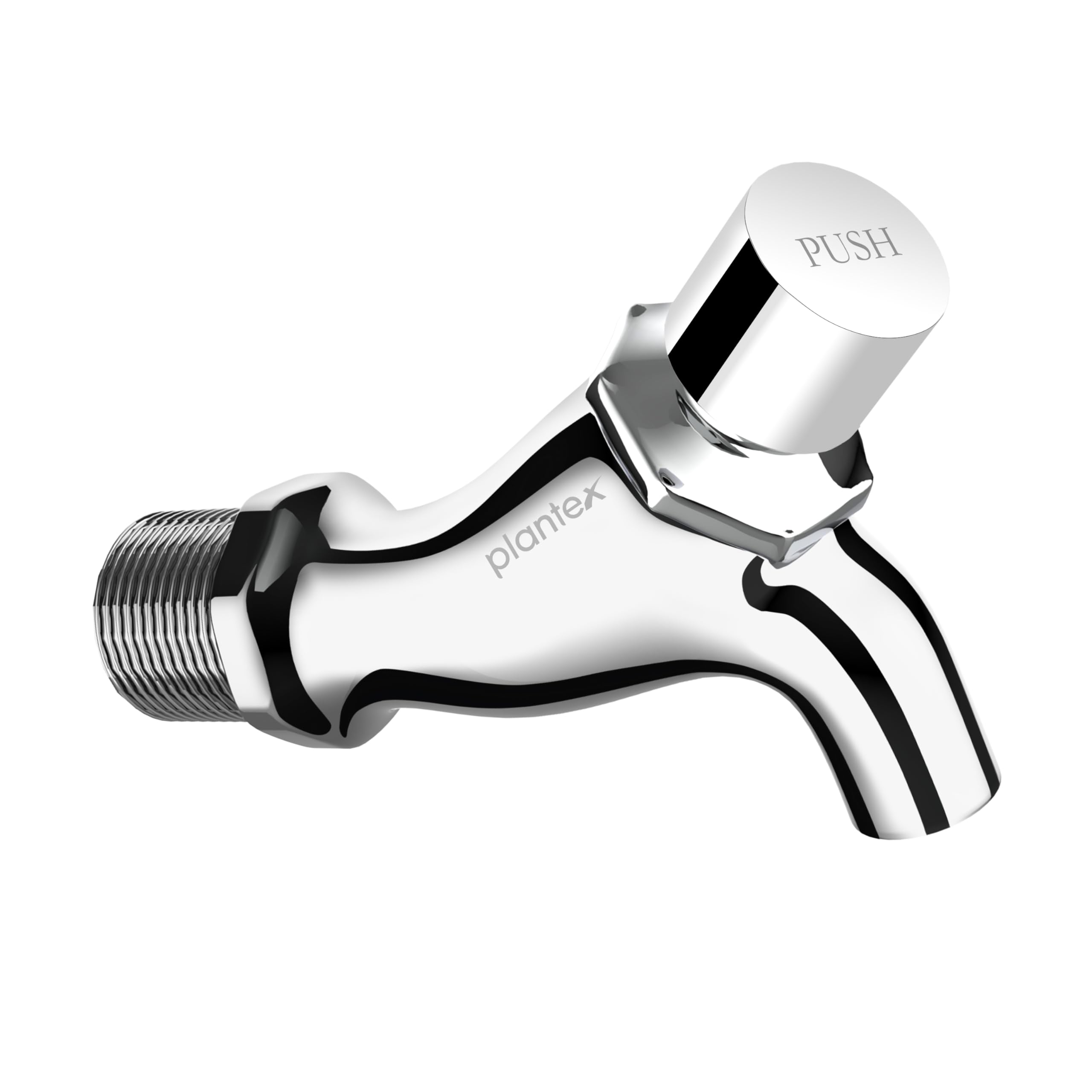 Plantex Push Cock for Bathroom/Wall Mount Push Tap/Push Cock with Teflone Tap - Pack of 1 (AC10, Chrome)-image-30