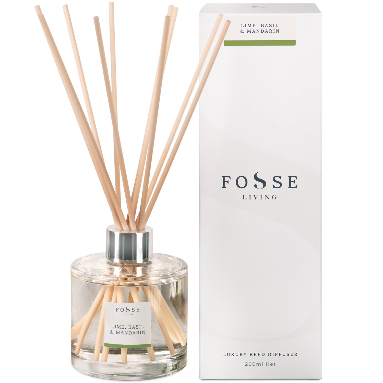 Rackhams Lime, Basil & Mandarin Reed Diffuser - 200Ml