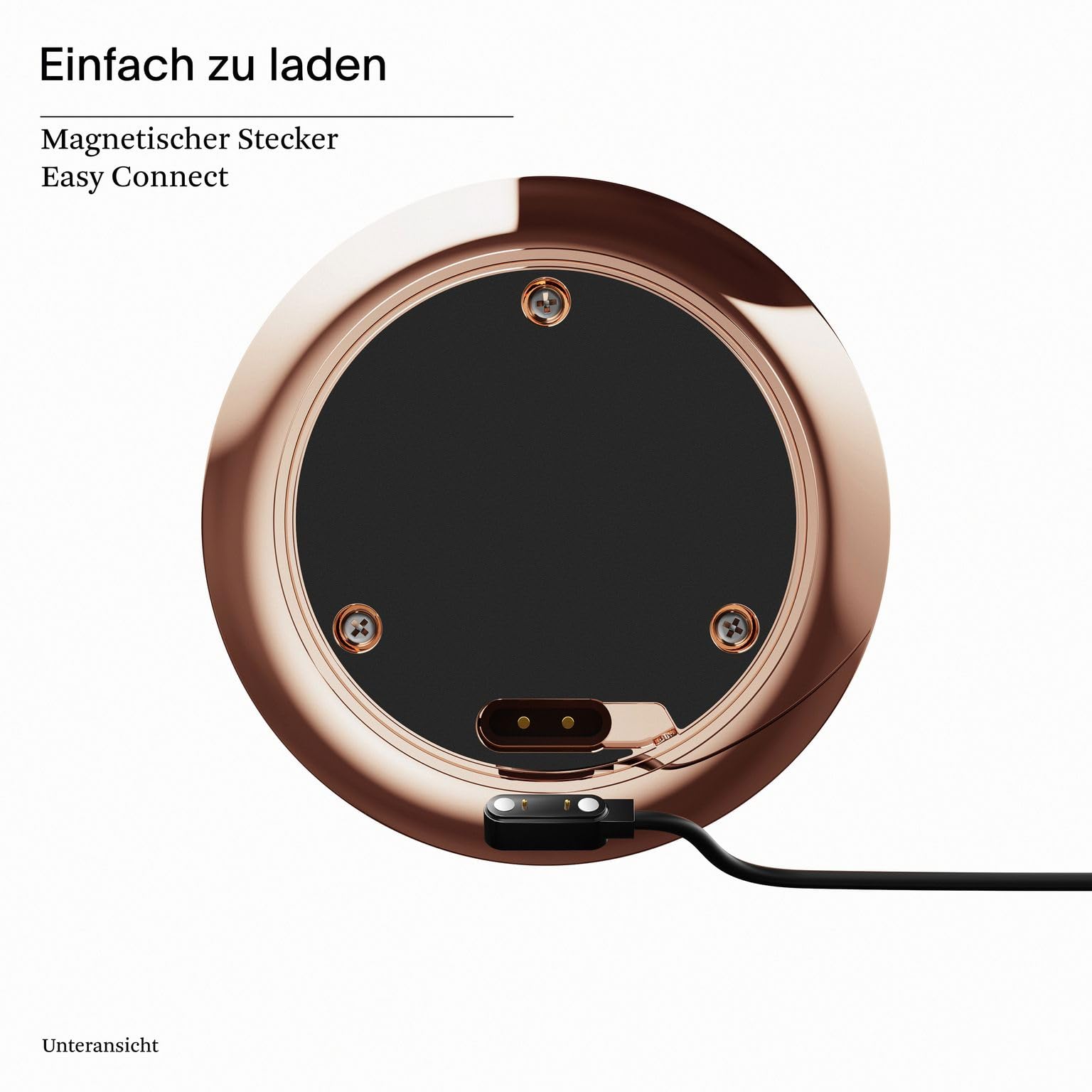 SIGOR Nudiderot - Dimmbare LED Akku-Tischleuchte Indoor & Outdoor, IP54 spritzwassergeschützt, Höhe 42,5cm, aufladbar mit Easy-Connect, 12 h Leuchtdauer, kupferfarben