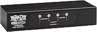Vista 1 de Tripp Lite Conmutador KVM de 4 puertos VGA con puerto USB o PS/2 para teclado, mouse, PC de escritorio, 4 computadoras 1 monitor, Plug and Play