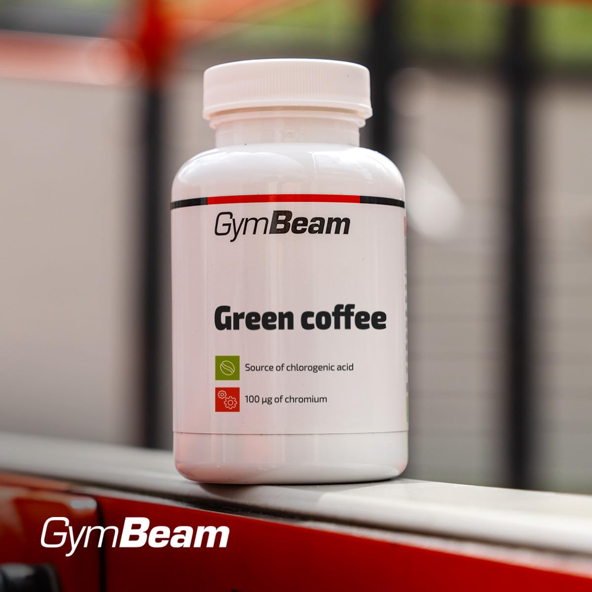 GymBeam Caffè Verde - Estratto di Caffè Verde con Acido Clorogenico e Cromo per Aiutare a Perdere Peso, Bruciagrassi Naturale, Supporta i Livelli di Glucosio nel Sangue, 120 cps