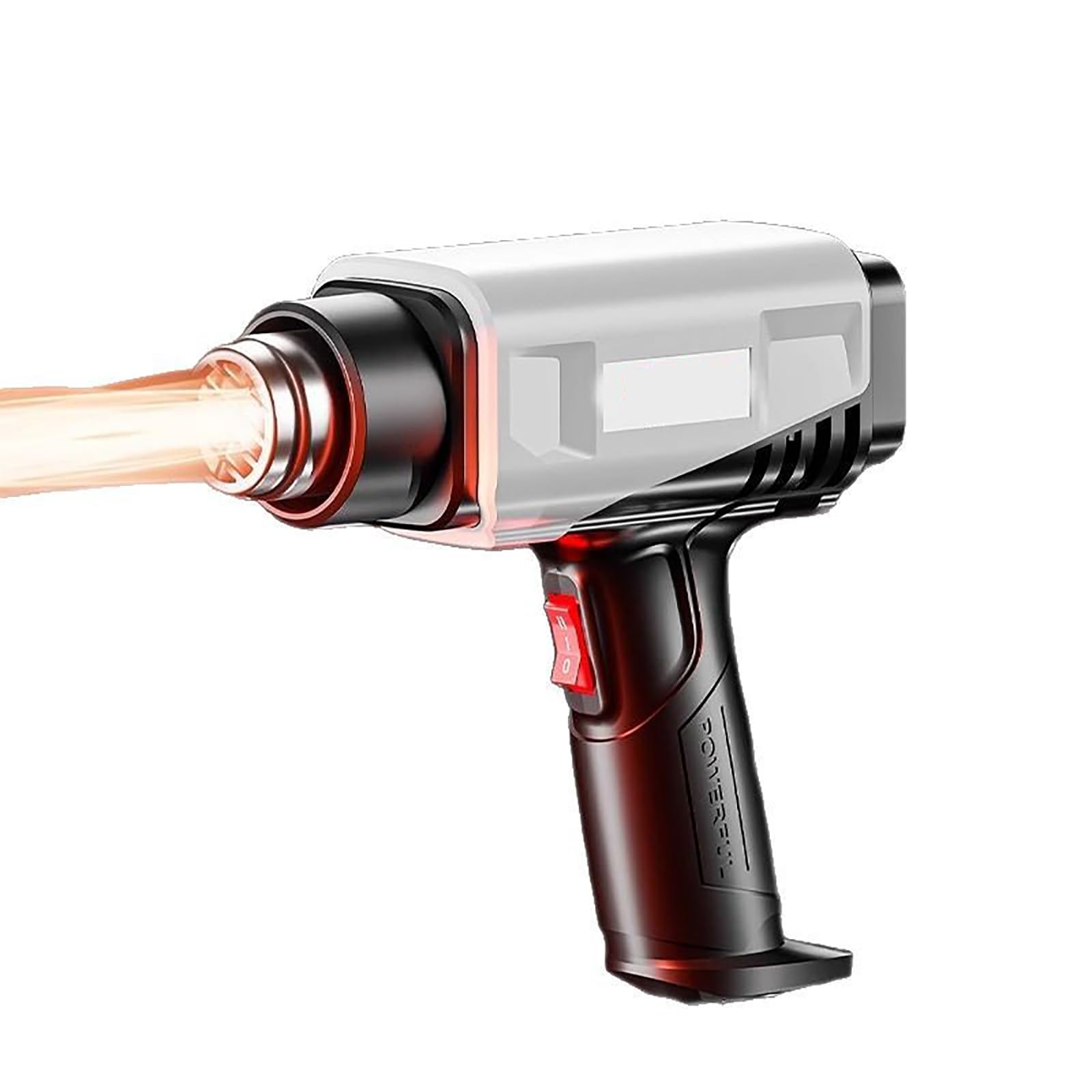Pistola Termica Senza Fili da 2000 W, Pistola Ad Aria Calda da 50℃ a 600℃ con Display LCD Digitale, Temperatura E Flusso d'Aria Regolabili, Doppi Fili Riscaldanti