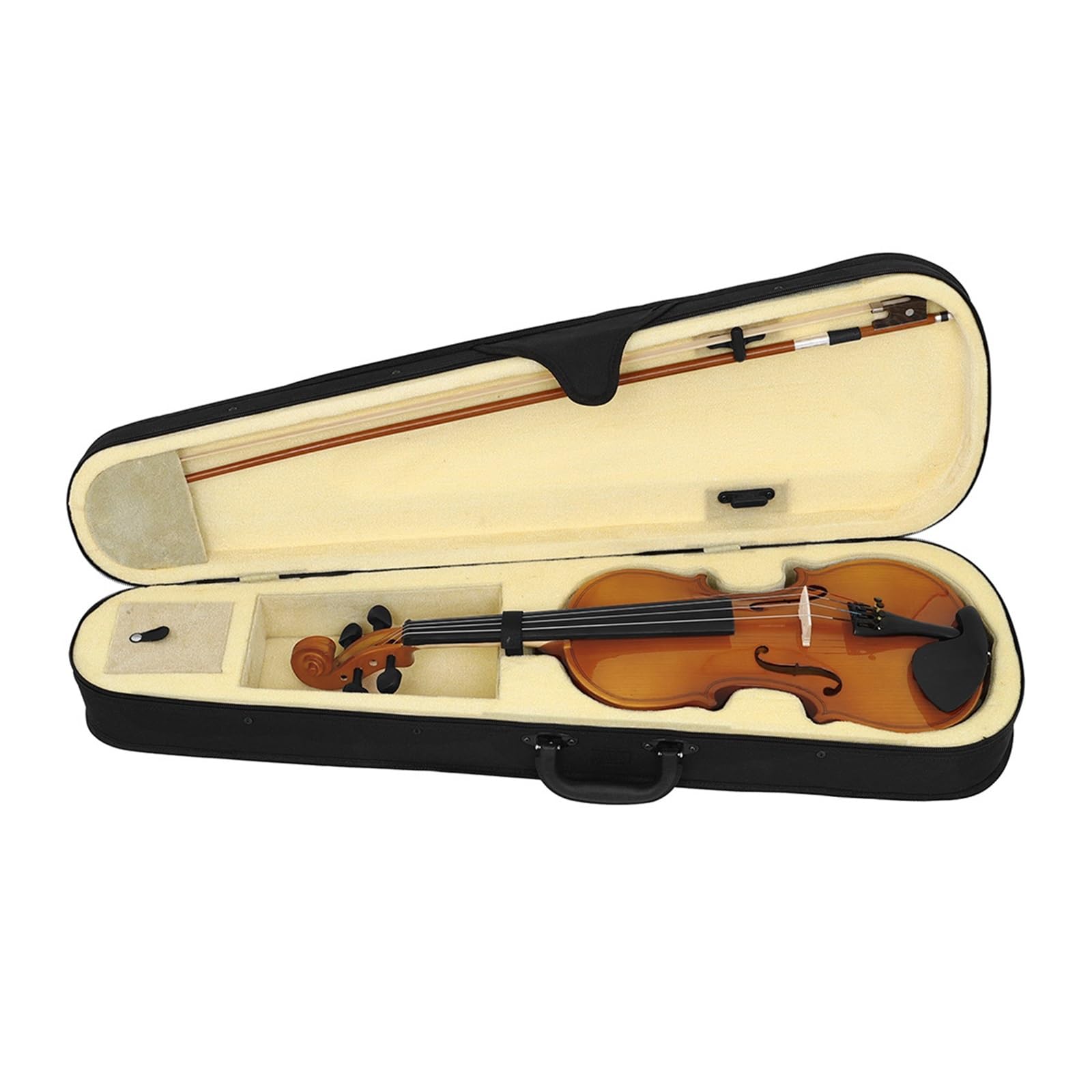 Violino Set Violino Per Principianti In Legno Massello Brillante Violino Per Adulti 4/4 3/4 1/2 1/4 8/1(3/4)