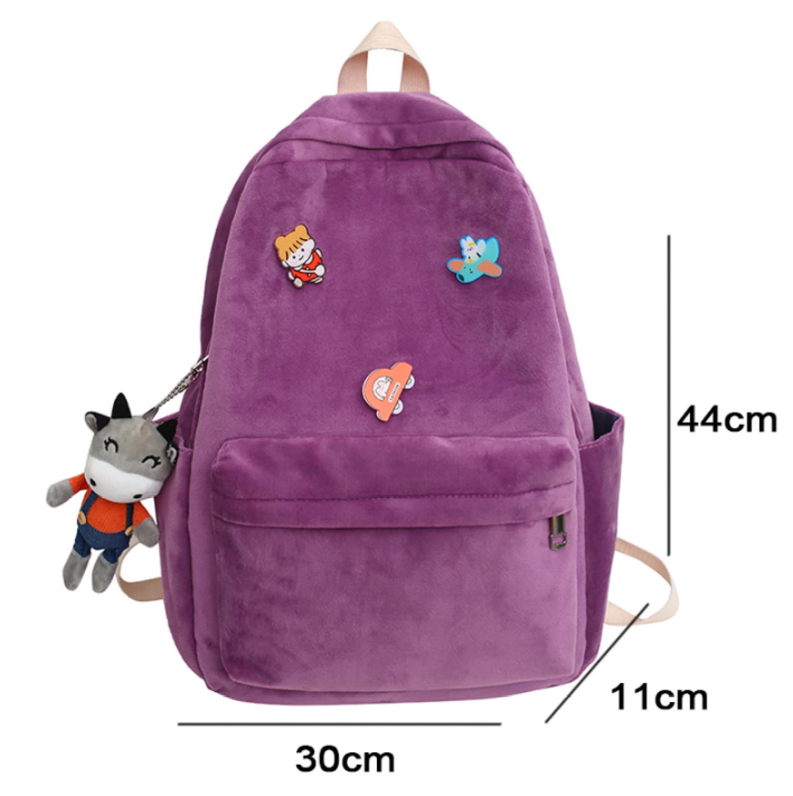 College-Rucksack Damen Cord Schultasche Jugend kawaii Uni-Rucksack Damen einfache Damen Reisetasche