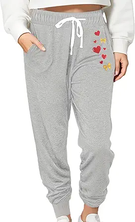 Women Baggy Sweatpants with Pockets Lounge Womens Pajama Pants Female Trouser