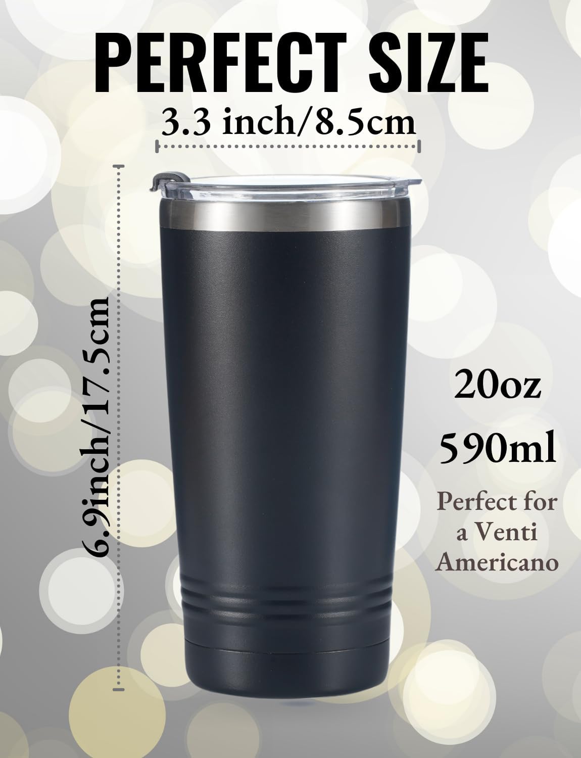 Onebttl Texas Gifts for Men Women, Texas Souvenirs Travel Homesick Gift, 20oz Stainless Steel Tumbler with Lid Straw, Perfect for Christmas - Black Colorful - Image 6