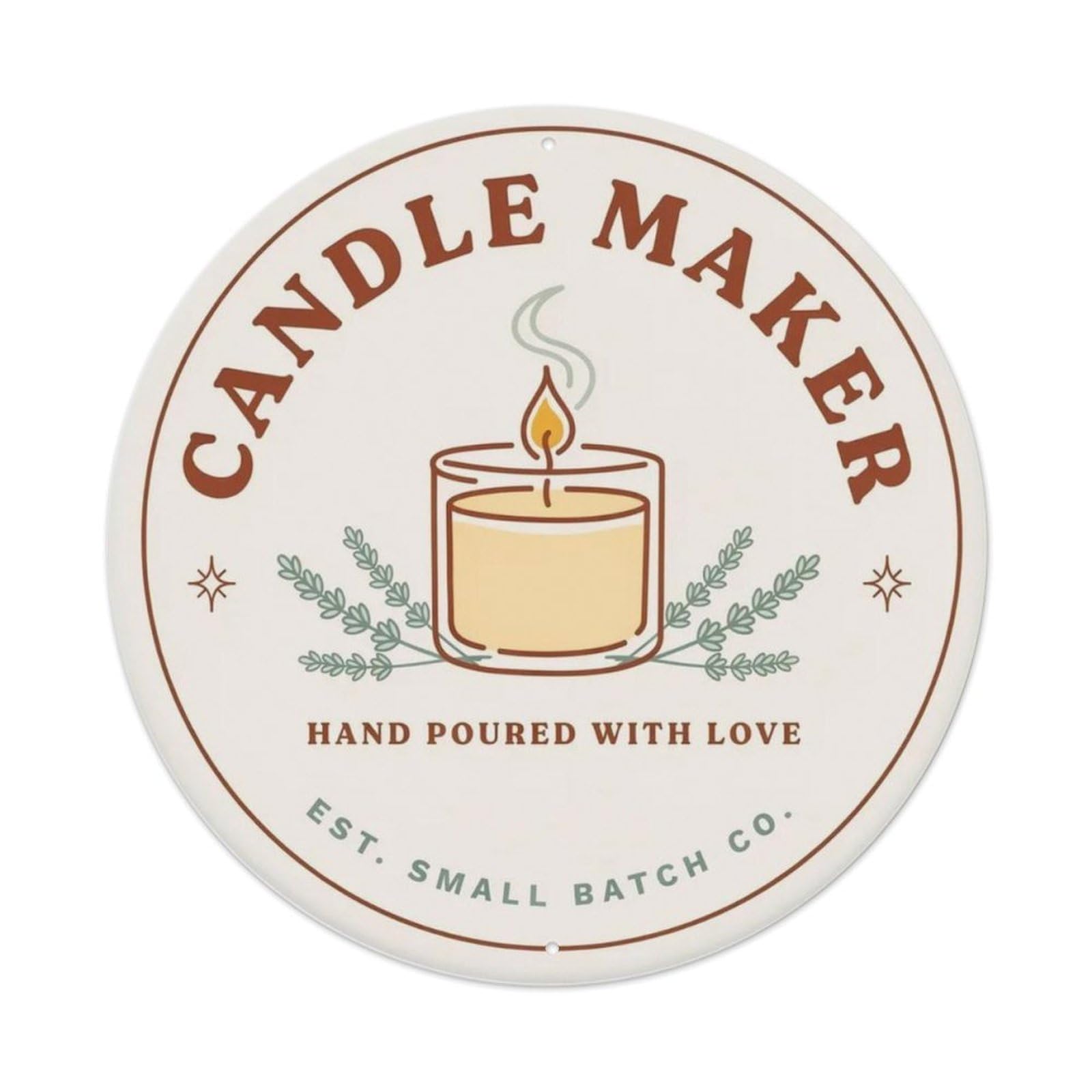 Candle Maker Metal Tin Sign Plaque