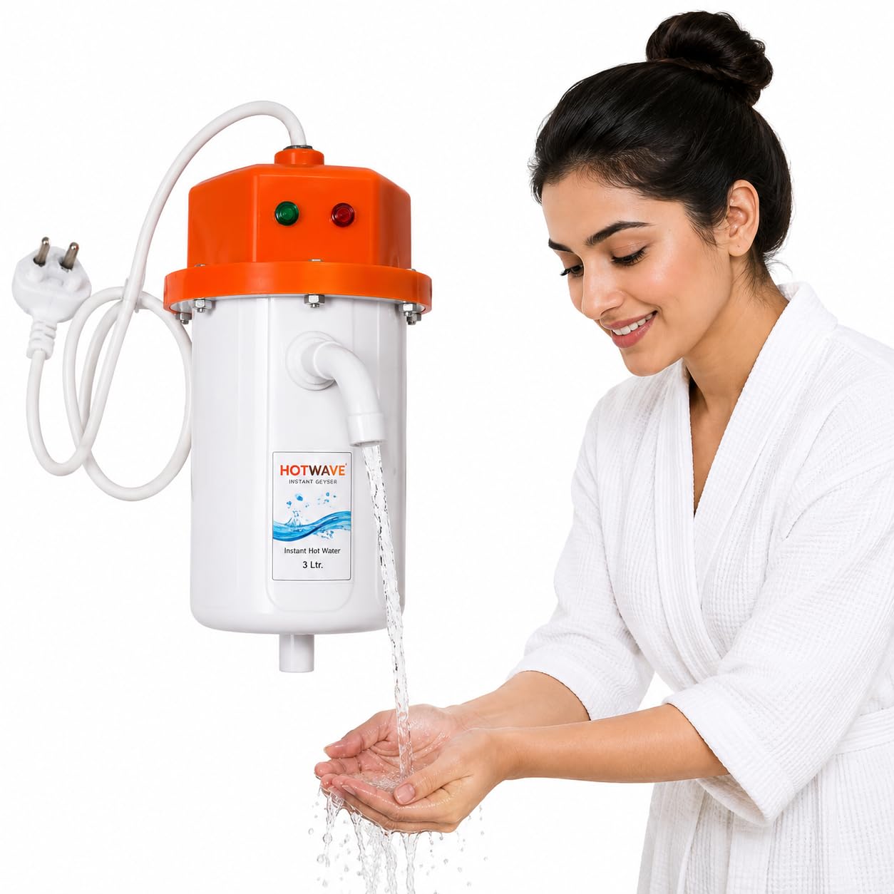 Drumstone (𝐒𝐩𝐞𝐜𝐢𝐚𝐥 𝟏𝟓 𝐘𝐞𝐚𝐫𝐬 𝐖𝐚𝐫𝐫𝐚𝐧𝐭𝐲) Portable Instant Water Geyser with Copper Heating Element, Fast Heating Rust-Resistant Electric Water Heater for Bathroom, Kitchen & Salon-image-13