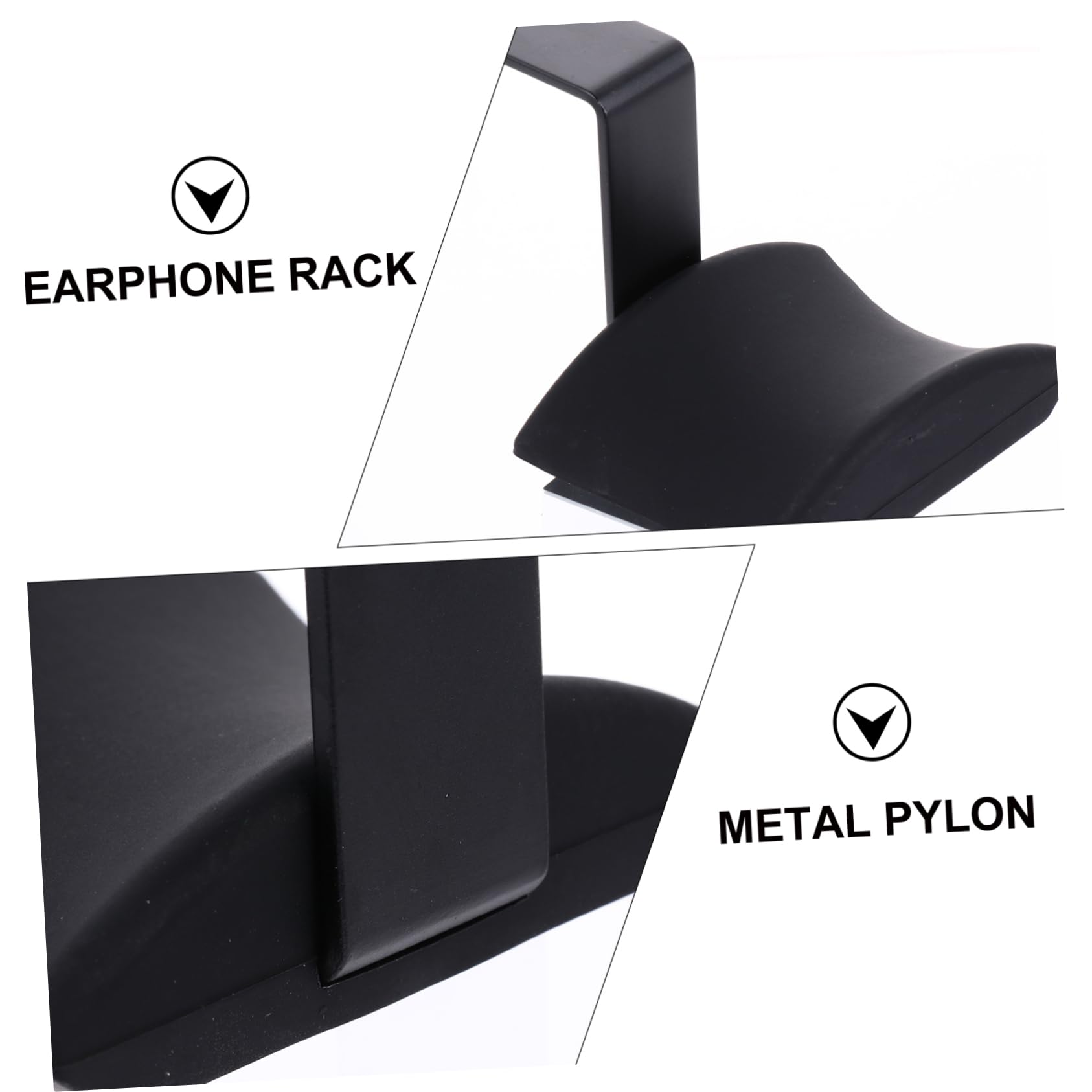 Gadpiparty 3 Soportes De Escritorio para Auriculares con Organizador De Cables Aptos para Auriculares De Escritorio Ganchos para Evitar Arañazos Y Ganchos para Auriculares De Gaming.