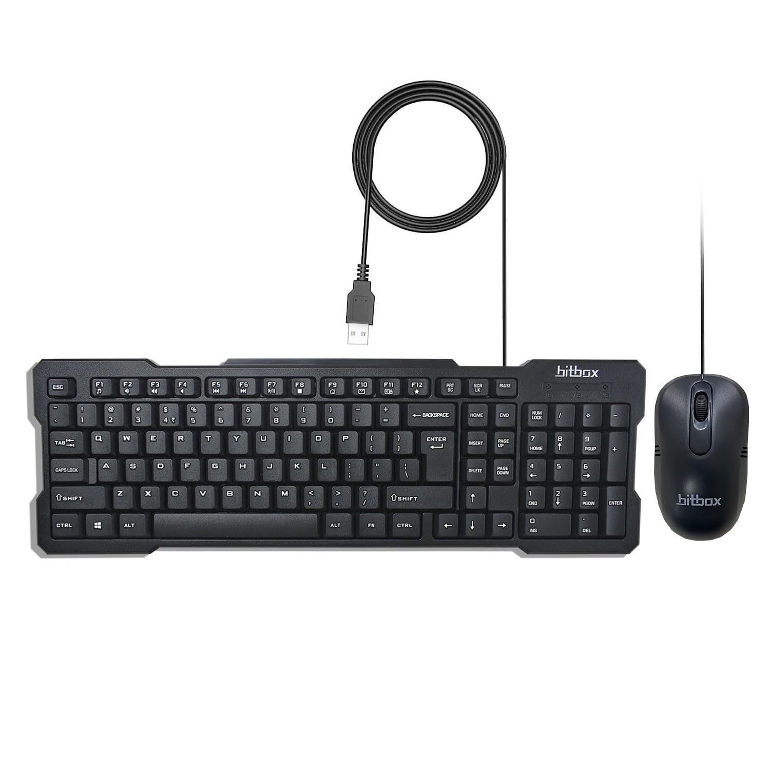 Bitbox BBKM-02 Wired Keyboard and Mouse Combo with Instant USB Plug-and-Play Setup, 12 Shortcut Keys, 6° Adjustable Slope Keyboard and 1600 DPI Optical Sensor Mouse-image-18