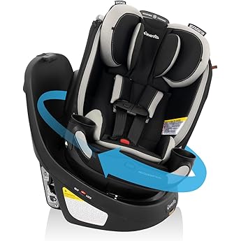 Evenflo Gold Revolve360 Extend All-in-One Rotational Car Seat with SensorSafe (Sapphire Blue)