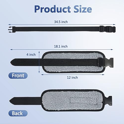 Miniatura 6 de Zelen Soportes para extremidades de cama médica, sujeción médica para pacientes, muñeca y tobillo, correas de muñeca para pies de hospital (2 piezas)